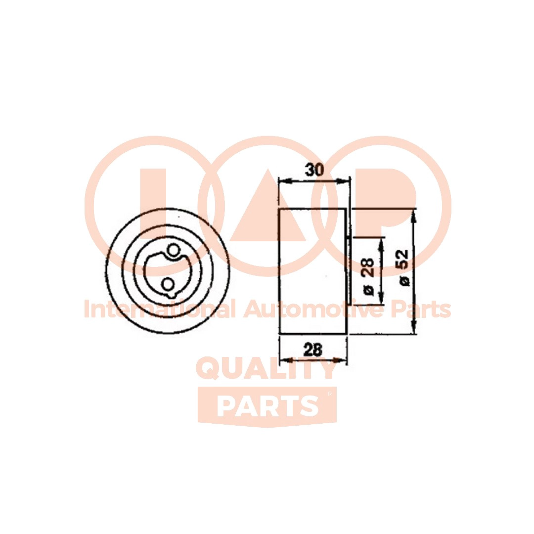 Tensioner Pulley, timing belt (127-15013)