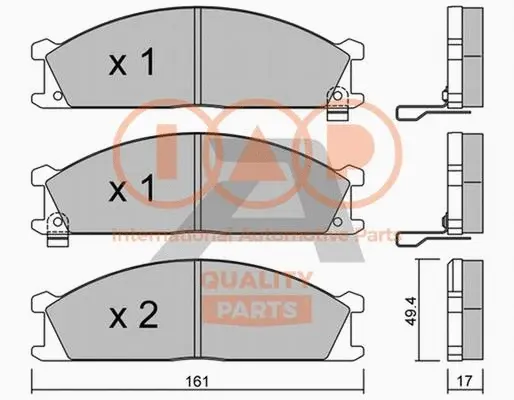 Brake Pad Set, disc brake (704-13041P)