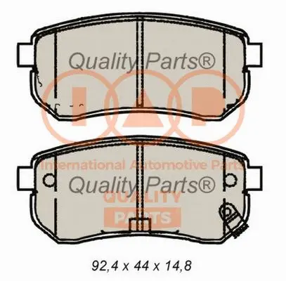 Brake Pad Set, disc brake (704-21091)