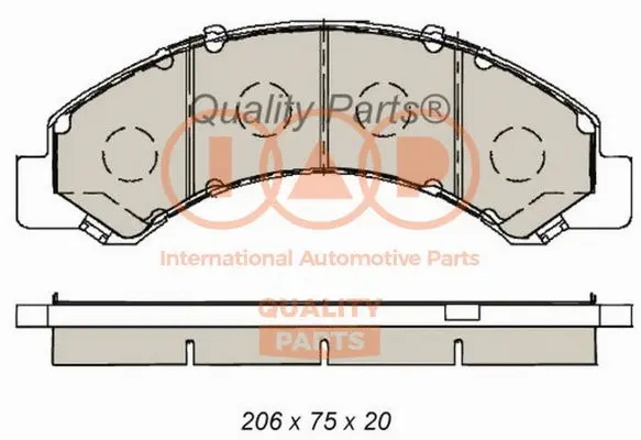 Brake Pad Set, disc brake (704-09090)