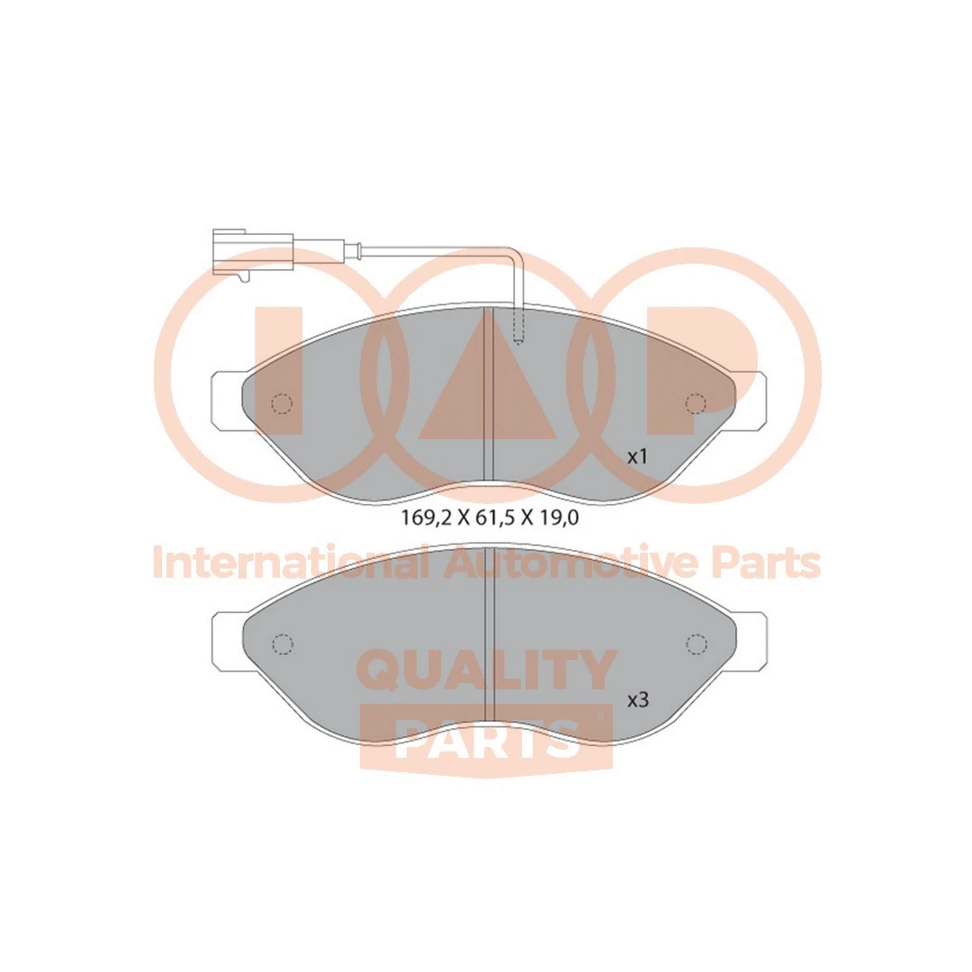 Brake Pad Set, disc brake (704-08030)