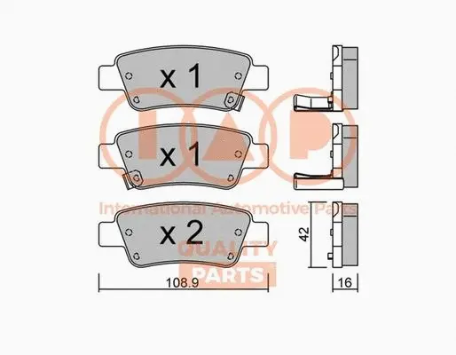 Brake Pad Set, disc brake (704-06066P)