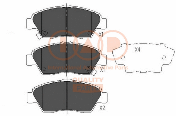 Brake Pad Set, disc brake (704-06110)