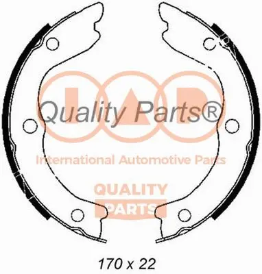 Brake Shoe Set, parking brake (705-13100)