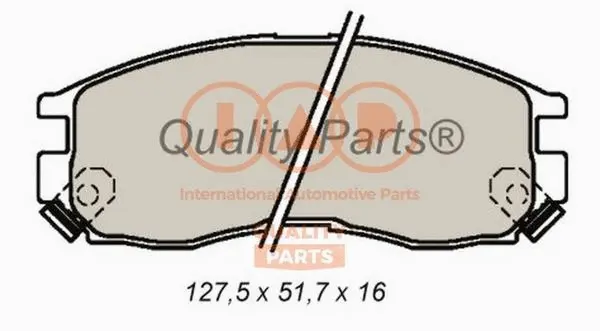 Brake Pad Set, disc brake (704-02041)