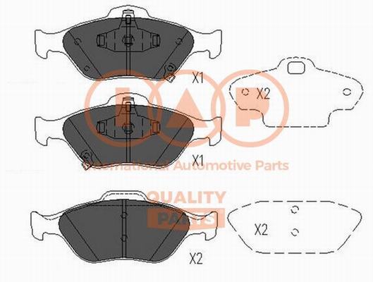 Brake Pad Set, disc brake (704-17104X)
