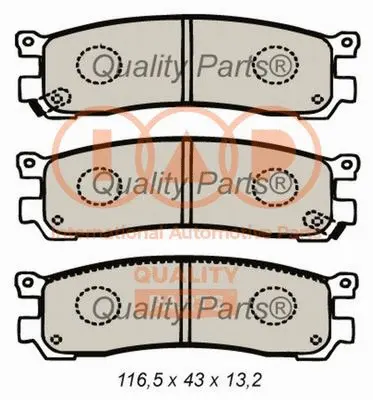 Brake Pad Set, disc brake (704-11061)