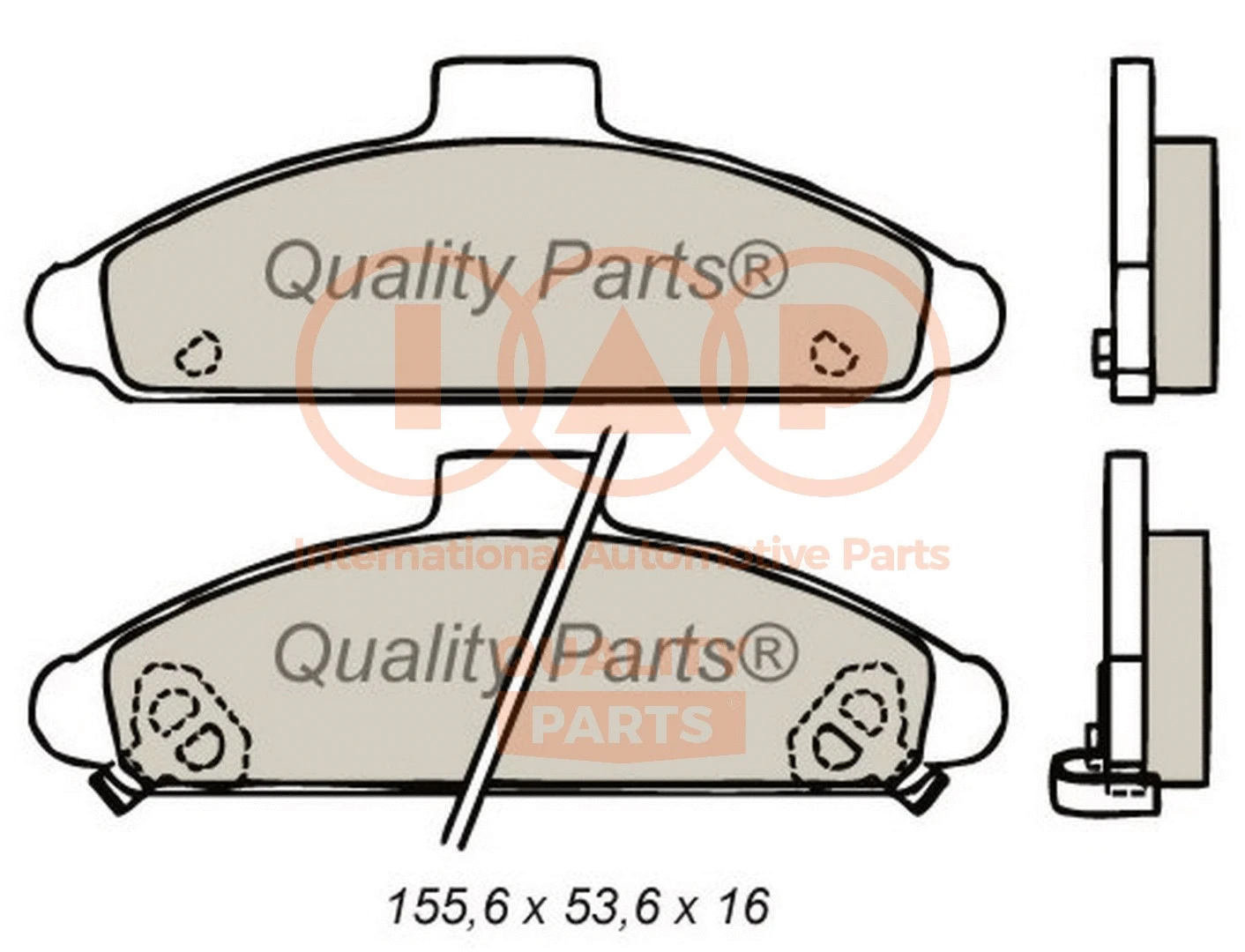 Brake Pad Set, disc brake (704-07040G)