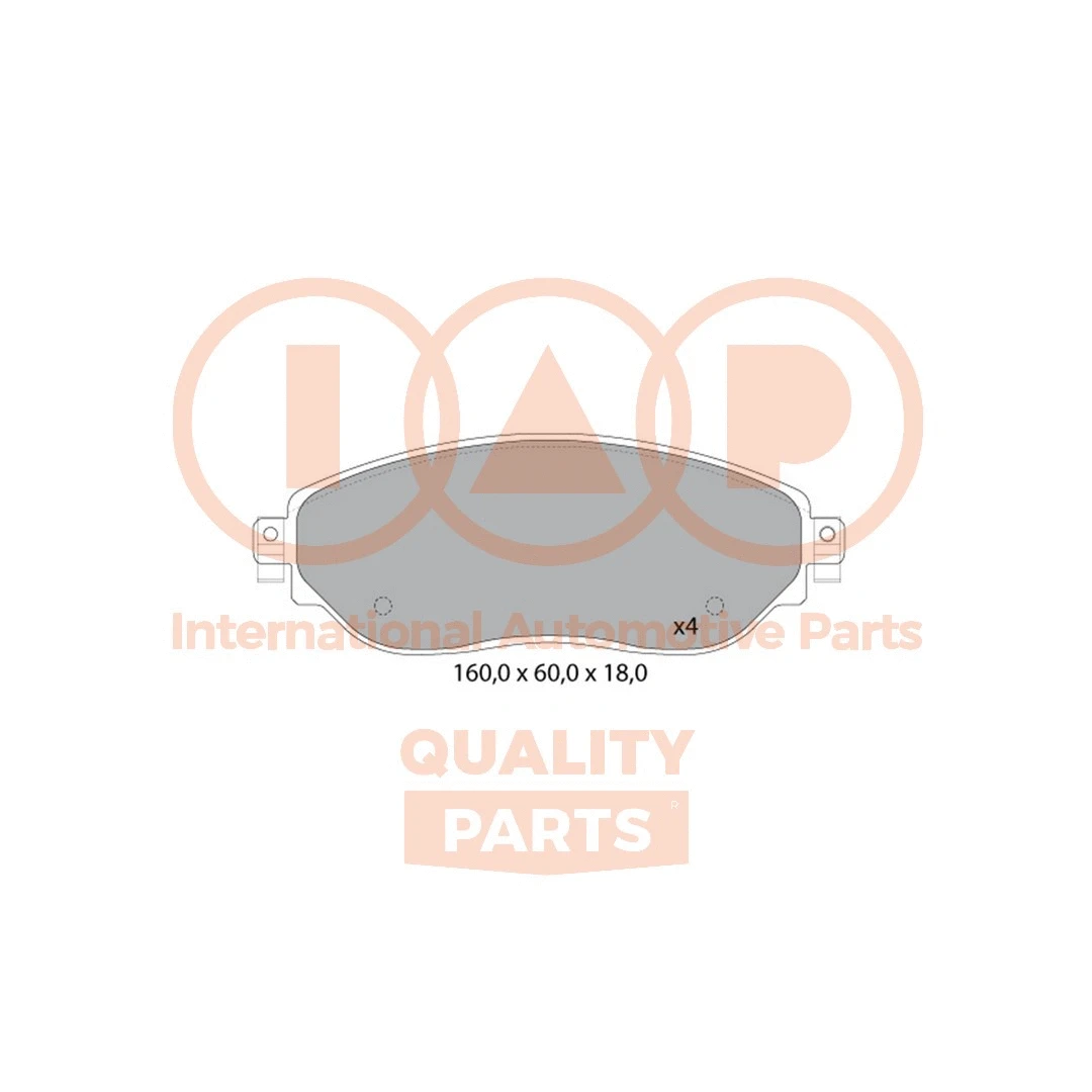 Brake Pad Set, disc brake (704-13166)