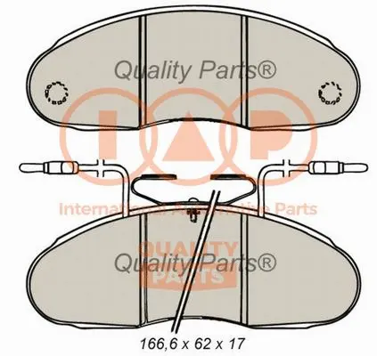 Brake Pad Set, disc brake (704-13060)