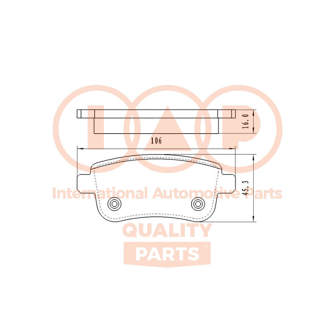 Brake Pad Set, disc brake (704-13201)