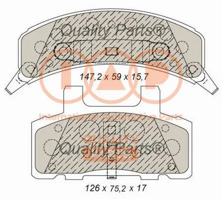 Brake Pad Set, disc brake (704-01021)
