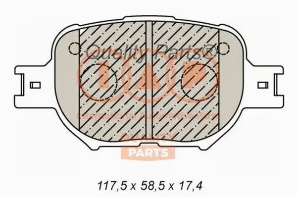 Brake Pad Set, disc brake (704-17190)