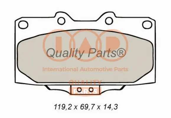 Brake Pad Set, disc brake (704-13078)