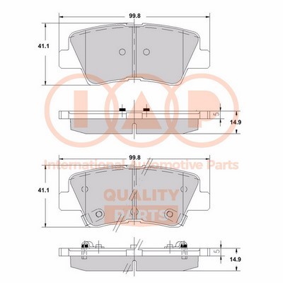 Brake Pad Set, disc brake (704-07005X)