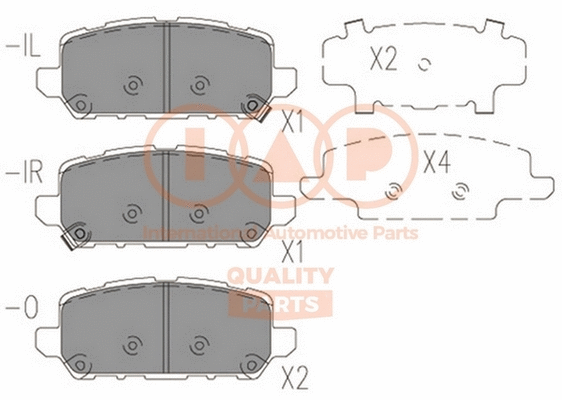 Brake Pad Set, disc brake (704-06071)