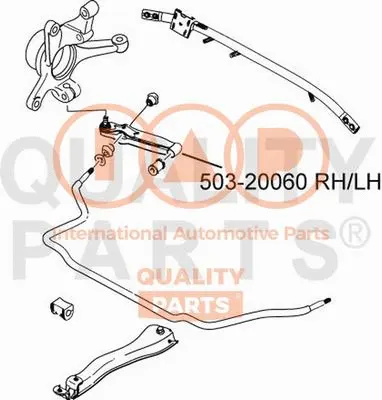 Control/Trailing Arm, wheel suspension (503-20060)