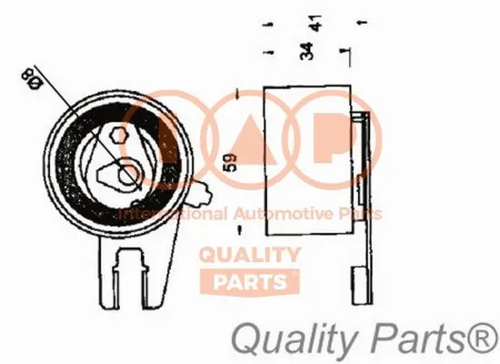 Tensioner Pulley, timing belt (127-21058)