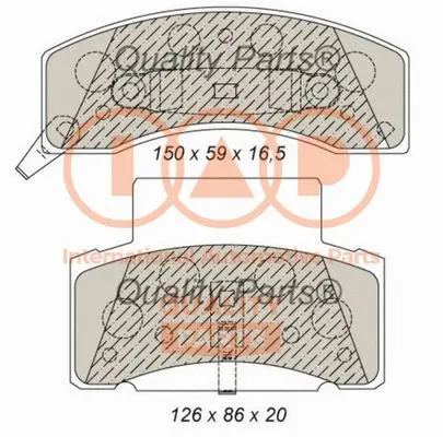 Brake Pad Set, disc brake (704-00020)