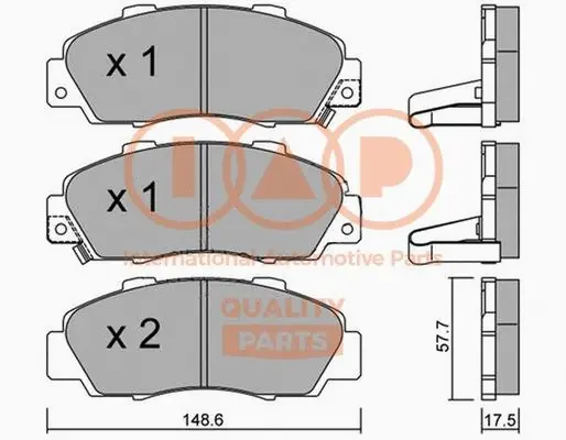 Brake Pad Set, disc brake (704-06060P)