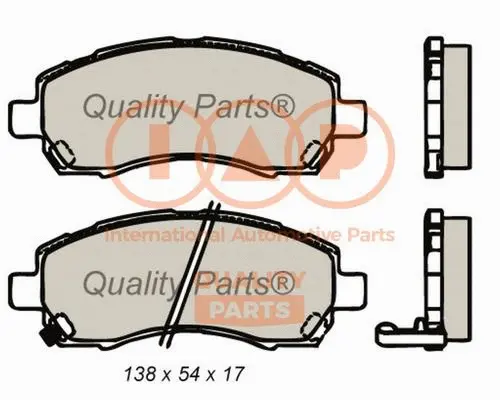 Brake Pad Set, disc brake (704-15031)