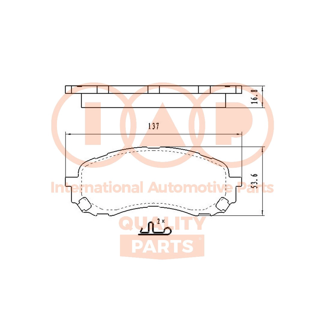 Brake Pad Set, disc brake (704-15038)