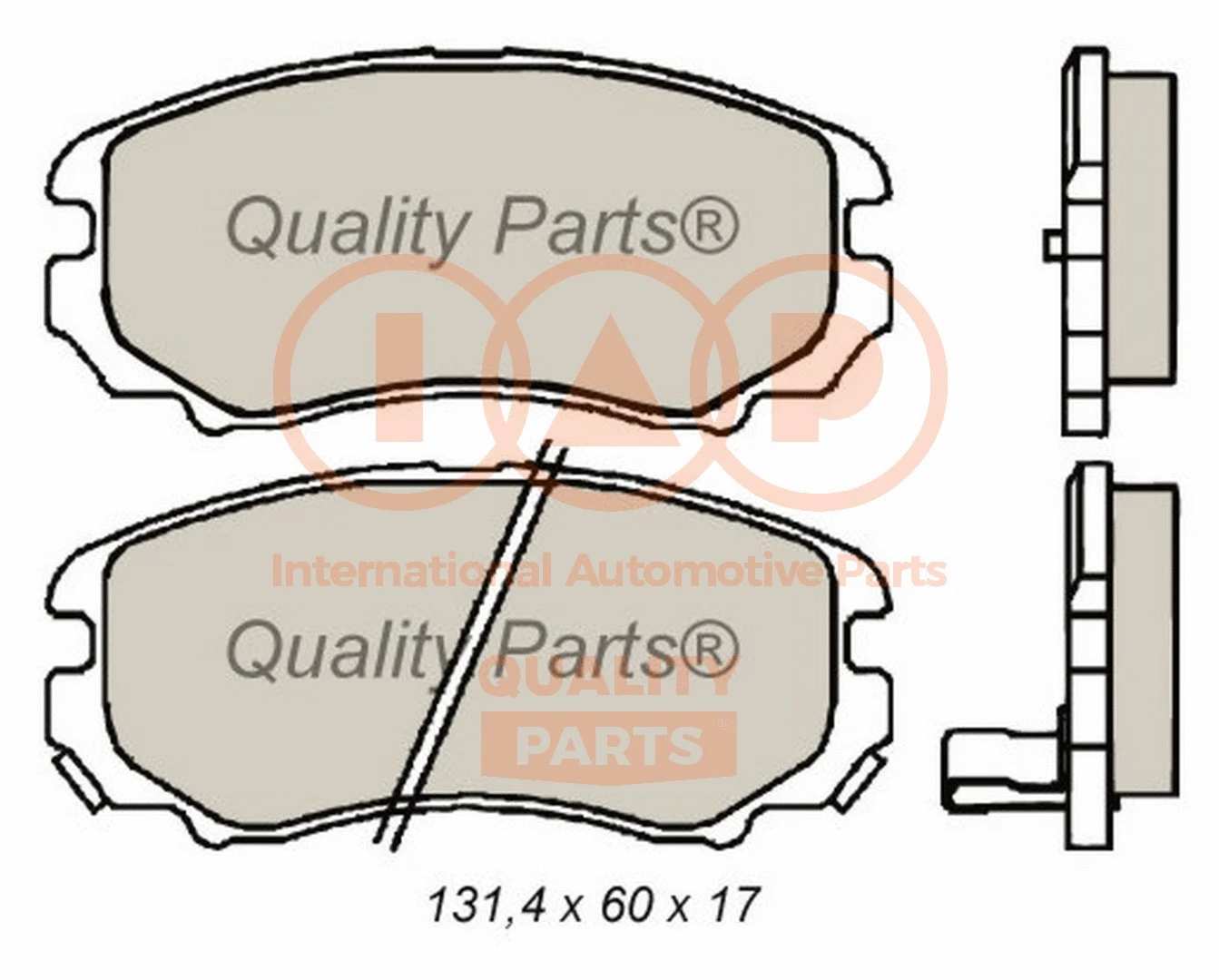 Brake Pad Set, disc brake (704-07034G)