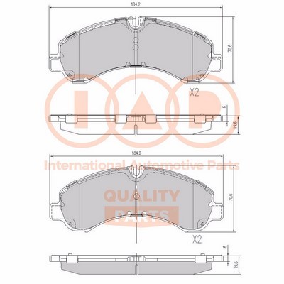 Brake Pad Set, disc brake (704-12104X)