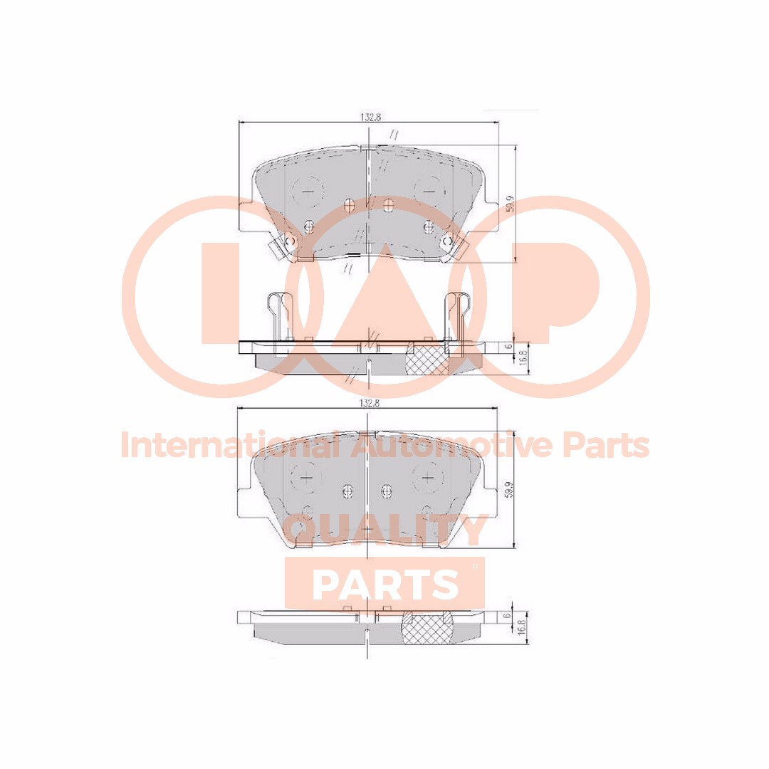 Brake Pad Set, disc brake (704-07100X)