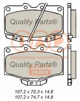 Brake Pad Set, disc brake (704-17050)