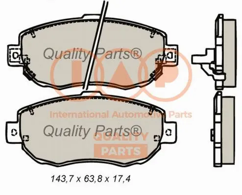 Brake Pad Set, disc brake (704-17110)