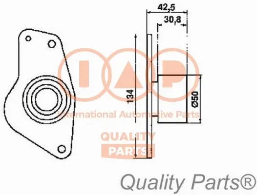 Tensioner Pulley, timing belt (127-16036)