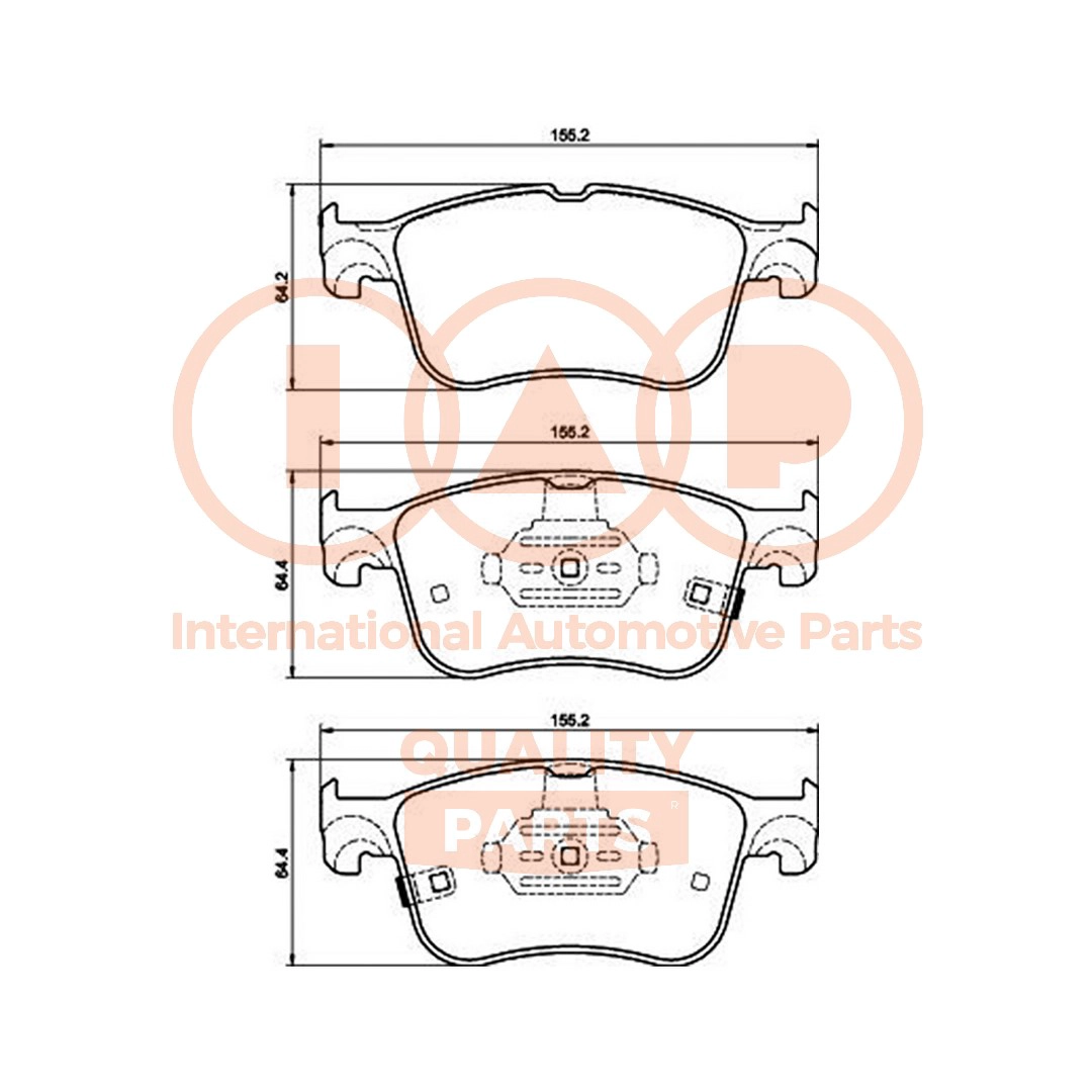 Brake Pad Set, disc brake (704-04044)