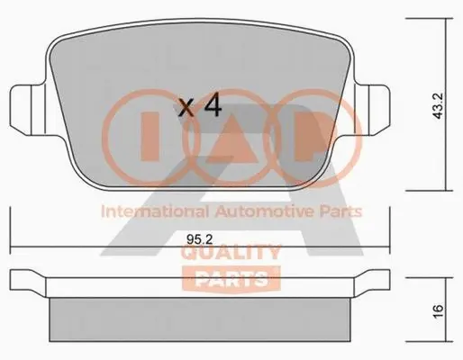 Brake Pad Set, disc brake (704-14073P)