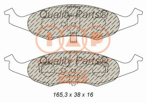 Brake Pad Set, disc brake (704-02030)
