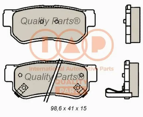 Brake Pad Set, disc brake (704-21089)