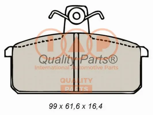 Brake Pad Set, disc brake (704-16040)