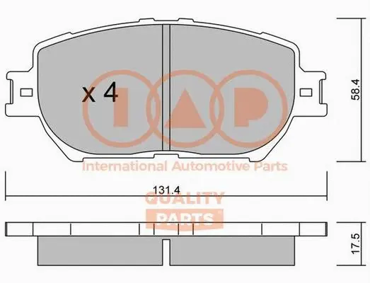 Brake Pad Set, disc brake (704-17185P)