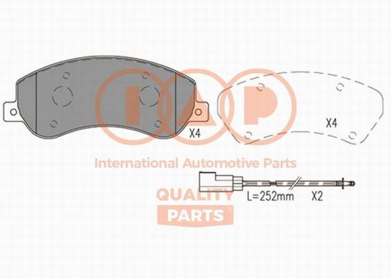 Brake Pad Set, disc brake (704-50010X)