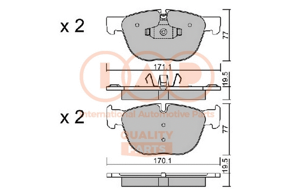 Brake Pad Set, disc brake (704-51150P)