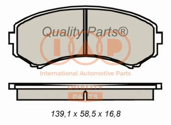 Brake Pad Set, disc brake (704-11062)