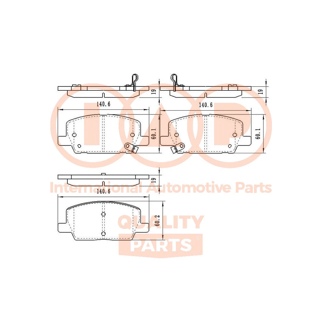Brake Pad Set, disc brake (704-09130)