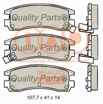 Brake Pad Set, disc brake (704-05013)