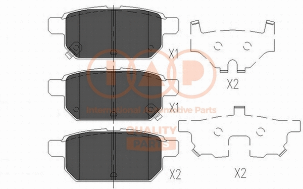 Brake Pad Set, disc brake (704-16102)
