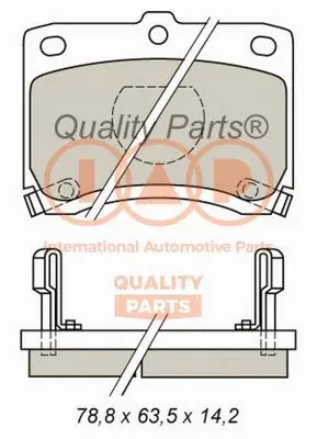 Brake Pad Set, disc brake (704-21030)