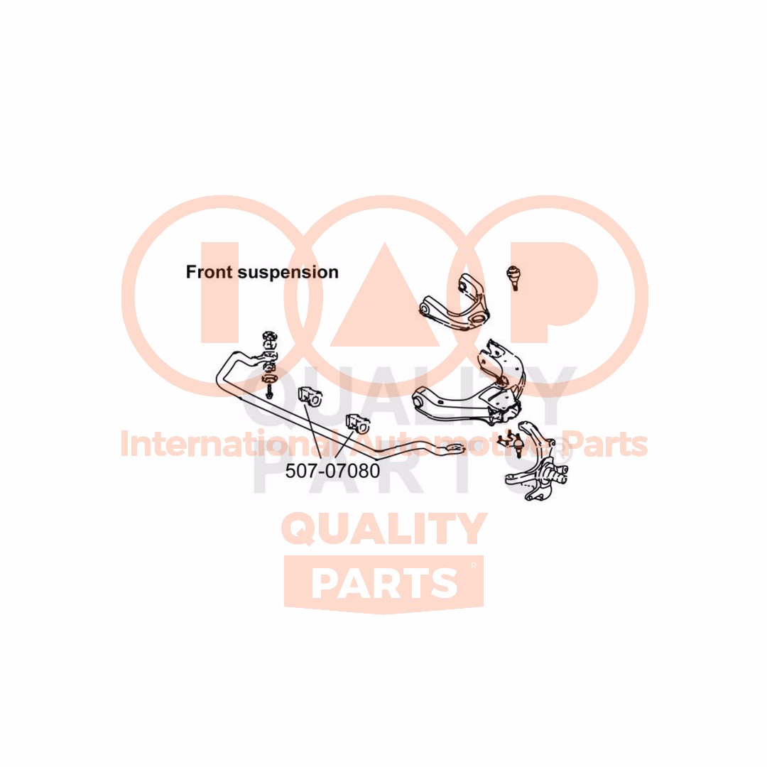 Mounting, stabiliser bar (507-07080)