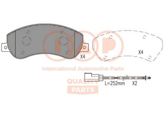 Brake Pad Set, disc brake (704-50010)