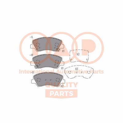 Brake Pad Set, disc brake (704-07145X)