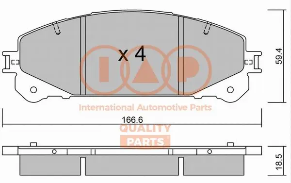 Brake Pad Set, disc brake (704-17134P)