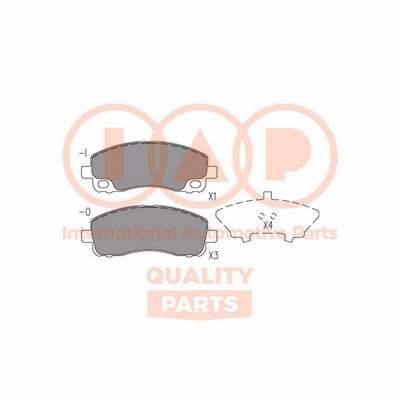 Brake Pad Set, disc brake (704-12105X)